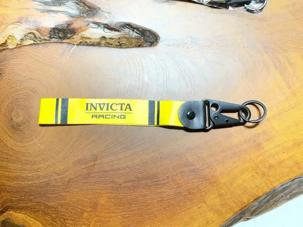 Invicta Gear Racing Team Yellow and Black Keychain Lanyard (IG0335)